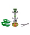 Fajka wodna Shisha 2-wężowa Green Diamond 27cm